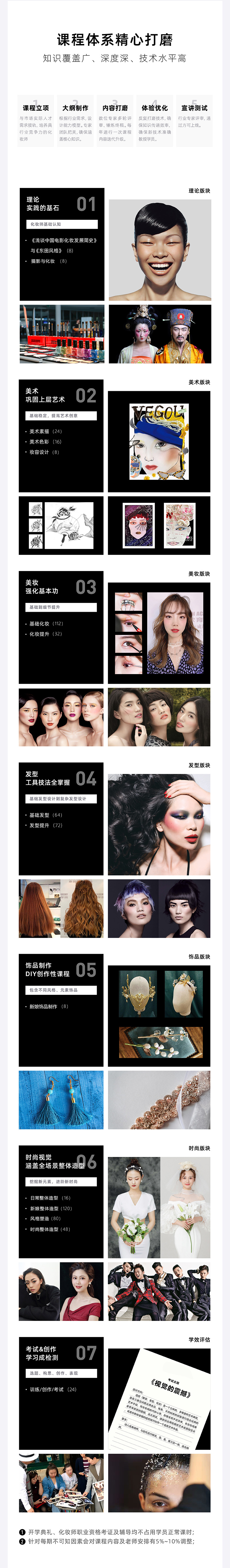 化妆学校课程大纲